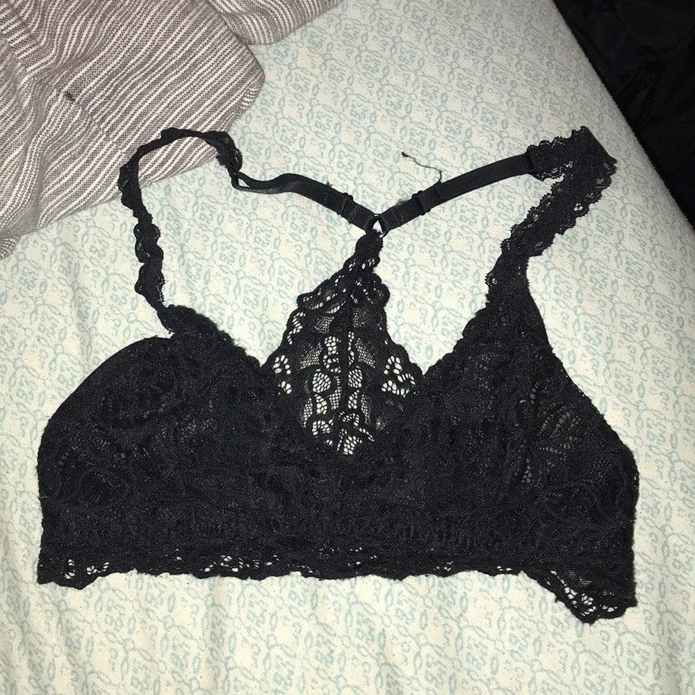 Black lace bralette